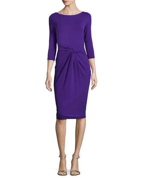 michael kors purple knit dress|Michael Kors Purple Seasonal Dresses .